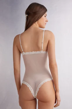 Body in Tulle e Pizzo Pretty Flowers