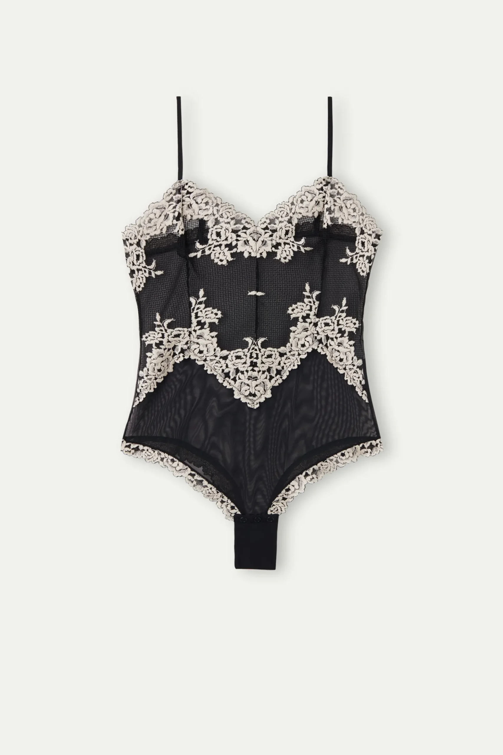 Body in Tulle e Pizzo Pretty Flowers