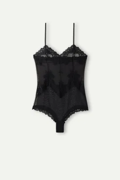 Body in Tulle e Pizzo Pretty Flowers