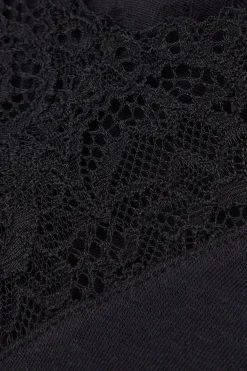 Body Manica Lunga Modal Ultralight con Cashmere e Pizzo