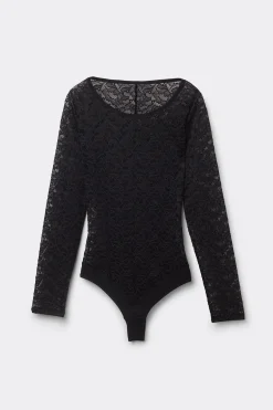 Body Manica Lunga Pizzo Delicate Pieces