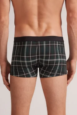 Boxer Cotone Stampa Check