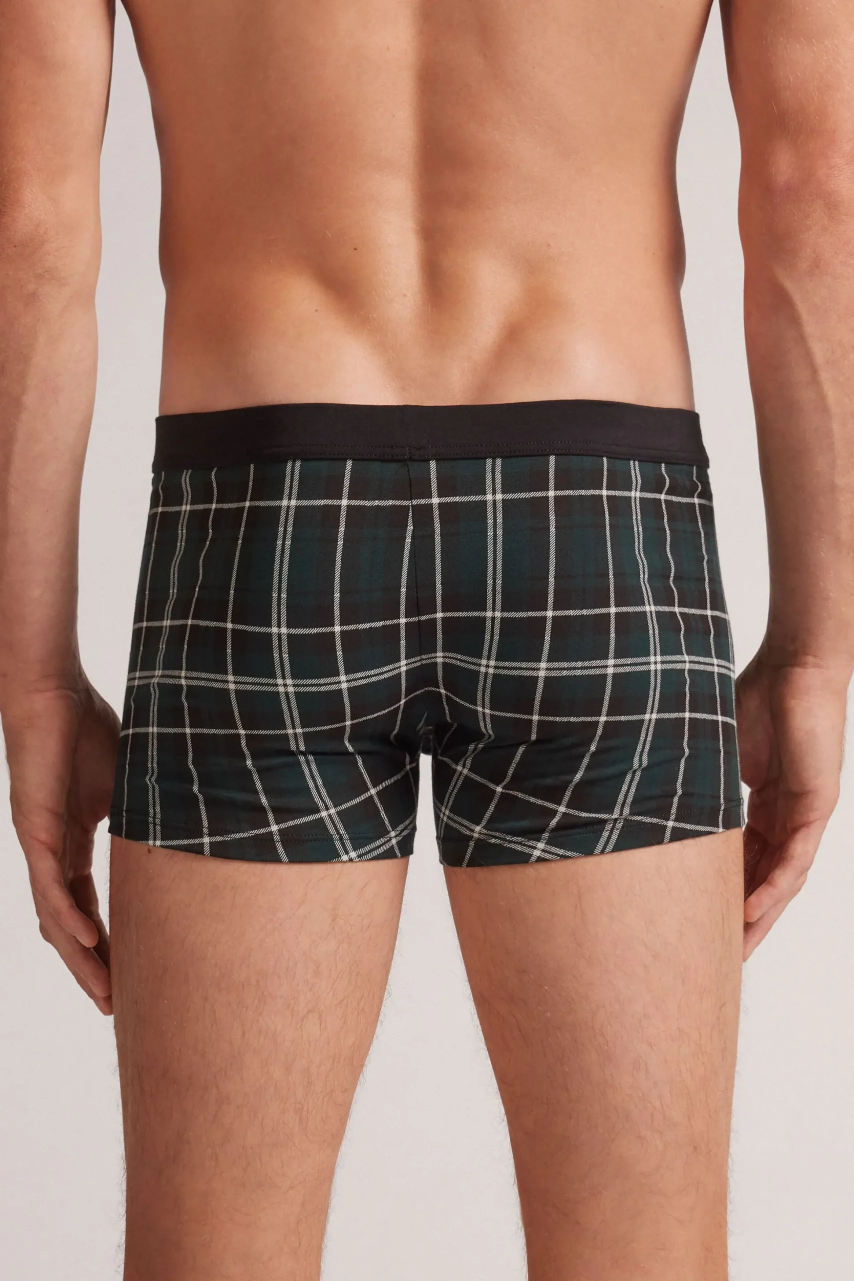 Boxer Cotone Stampa Check