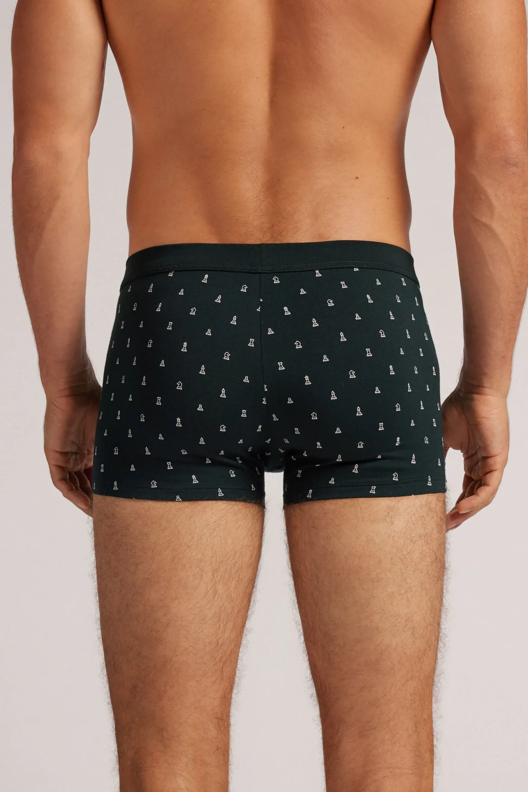 Boxer Cotone Superior Stampa Scacchi