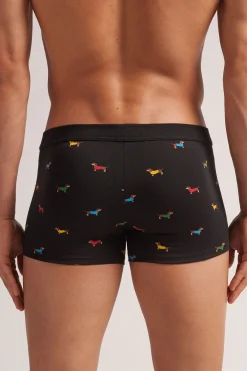 Boxer Cotone Superior Stampa Bassotto