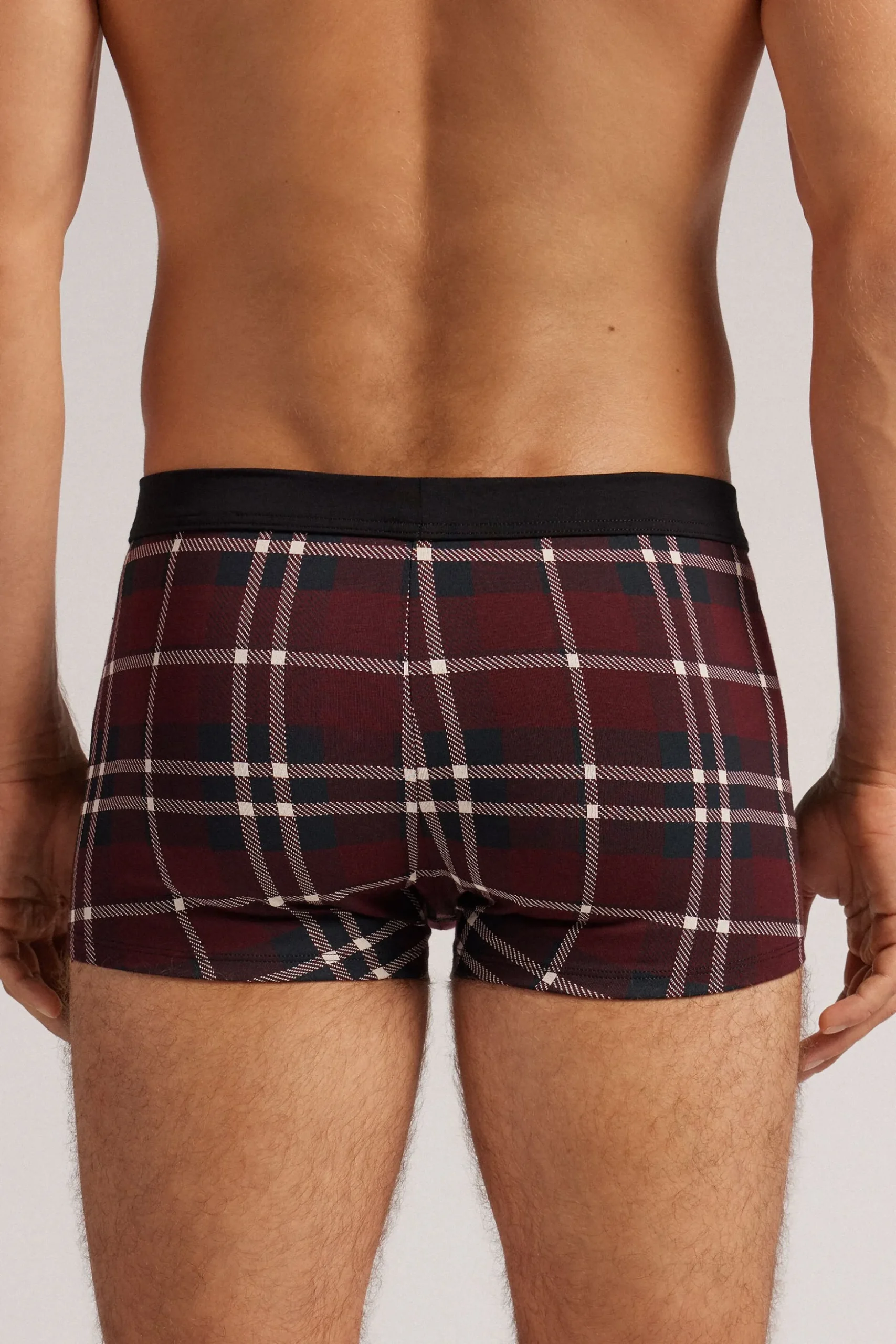 Boxer Cotone Superior Stampa Tartan