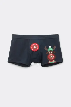 Boxer Cotone Superior Stampa Renna