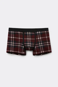 Boxer Cotone Superior Stampa Tartan
