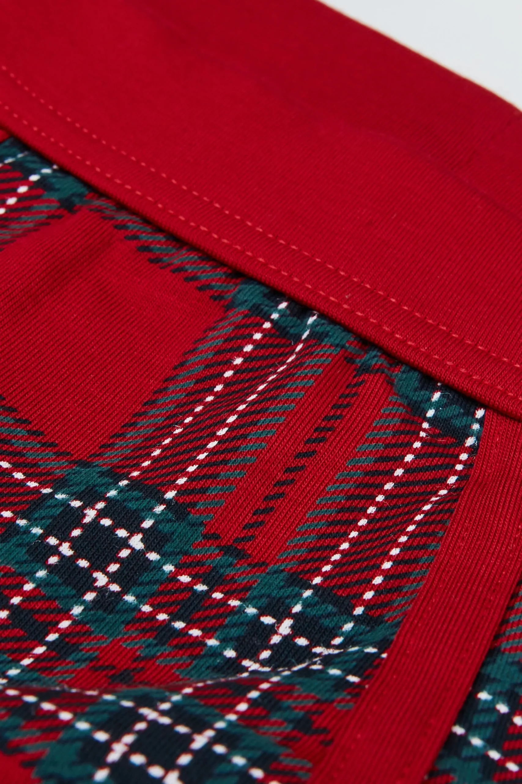 Boxer Cotone Superior Stampa Tartan Natale