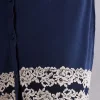 Camicia da Notte Aperta Davanti Pretty Flower