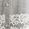 Camicia da Notte Aperta Davanti Pretty Flower
