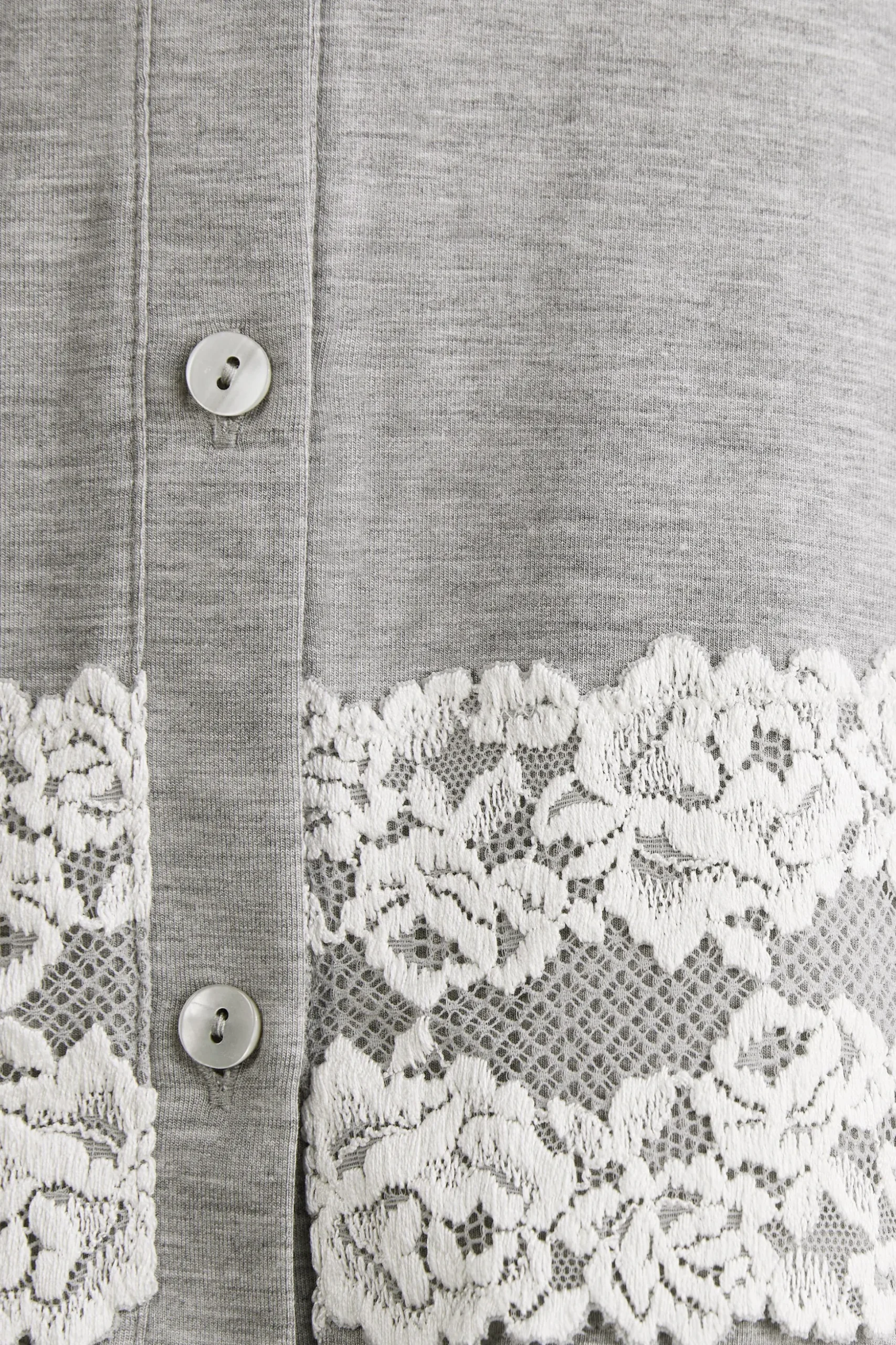 Camicia da Notte Aperta Davanti Pretty Flower