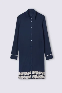 Camicia da Notte Aperta Davanti Pretty Flower