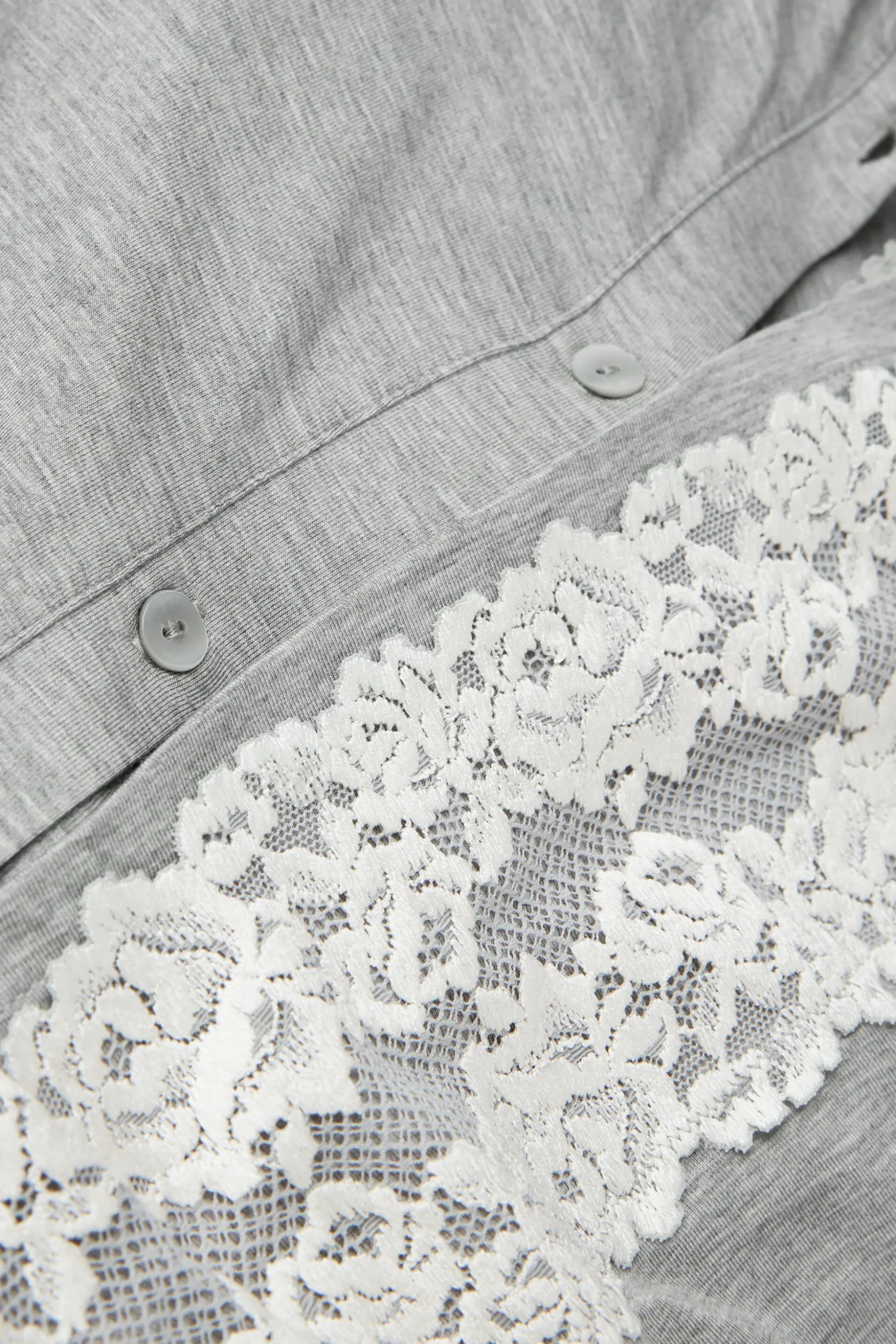 Camicia da Notte Aperta Davanti Pretty Flower