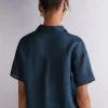 Camicia Manica Corta in Tela di Lino
