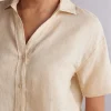 Camicia Manica Corta in Tela di Lino