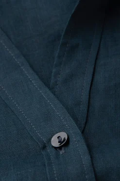 Camicia Manica Corta in Tela di Lino