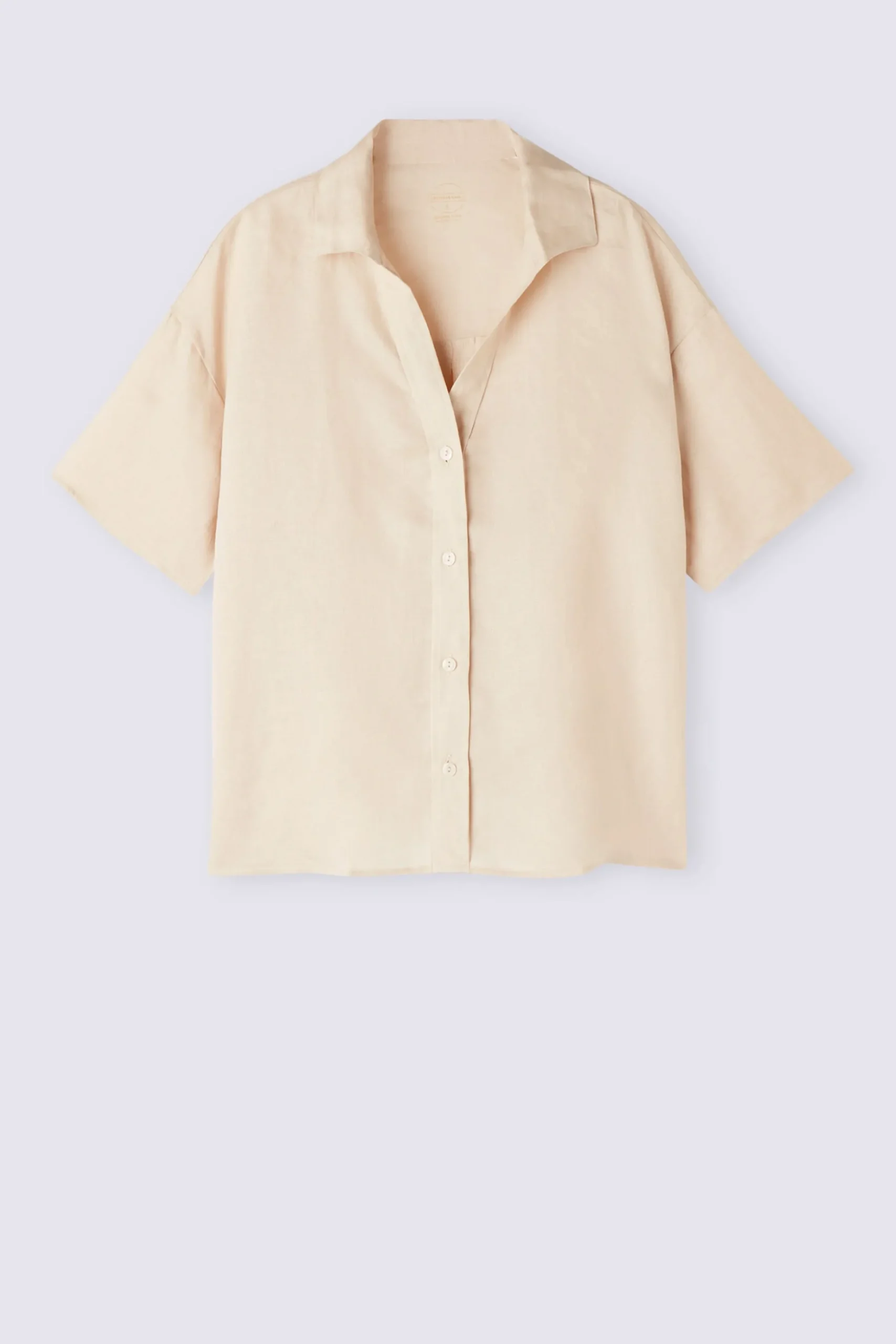 Camicia Manica Corta in Tela di Lino
