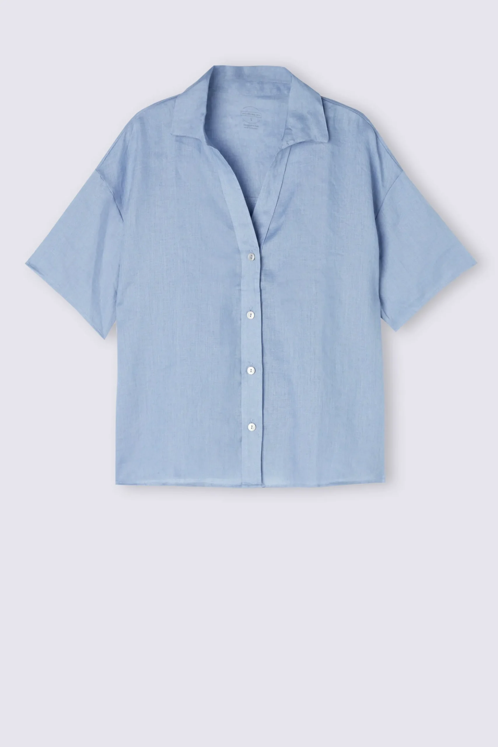 Camicia Manica Corta in Tela di Lino