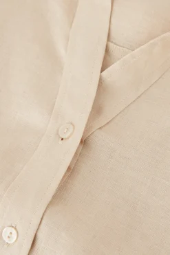 Camicia Manica Corta in Tela di Lino