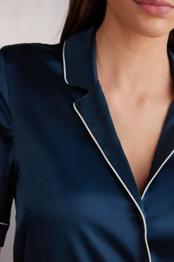 Camicia Maniche Corte in Seta Taglio Uomo