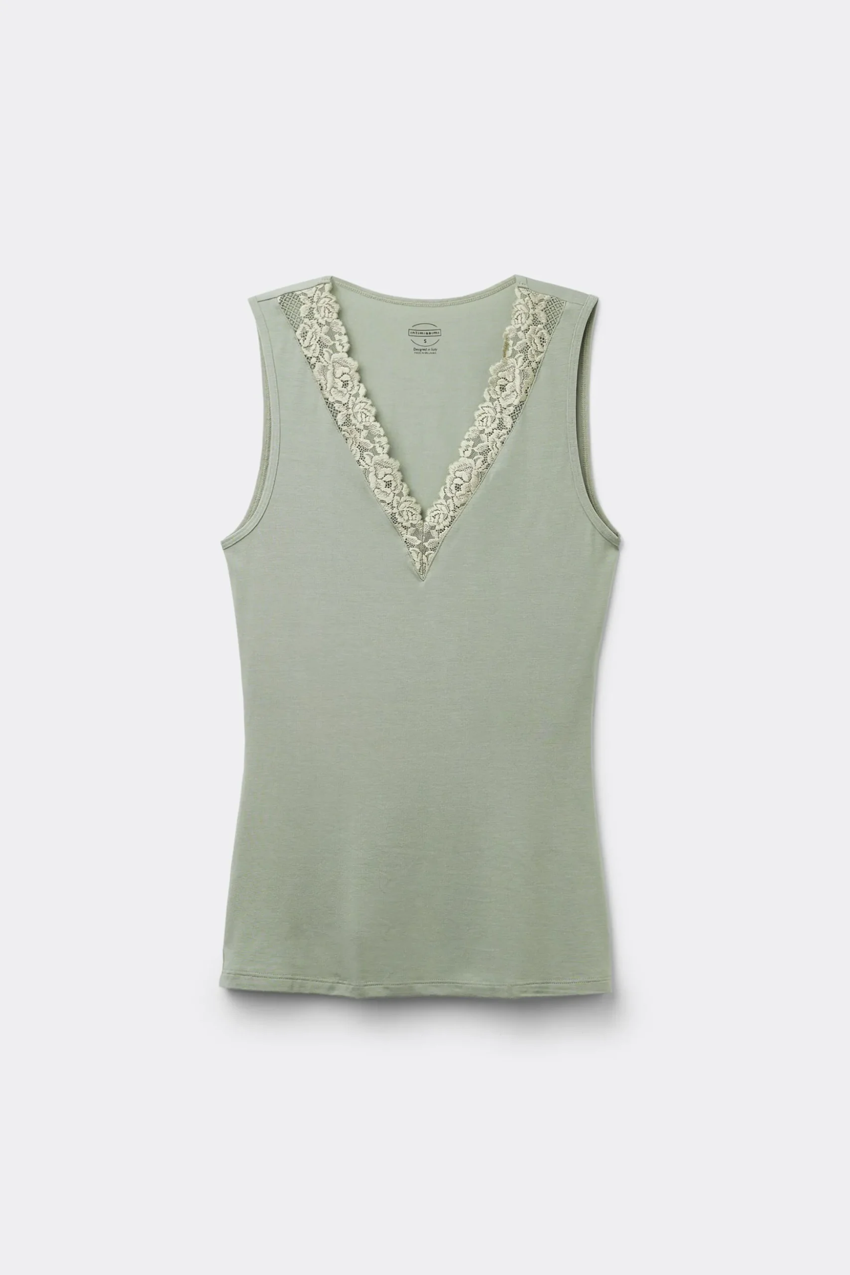 Canotta in Modal e Pizzo Pretty Flower