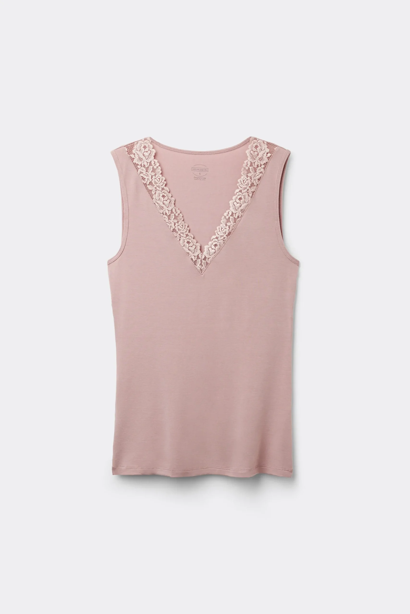 Canotta in Modal e Pizzo Pretty Flower