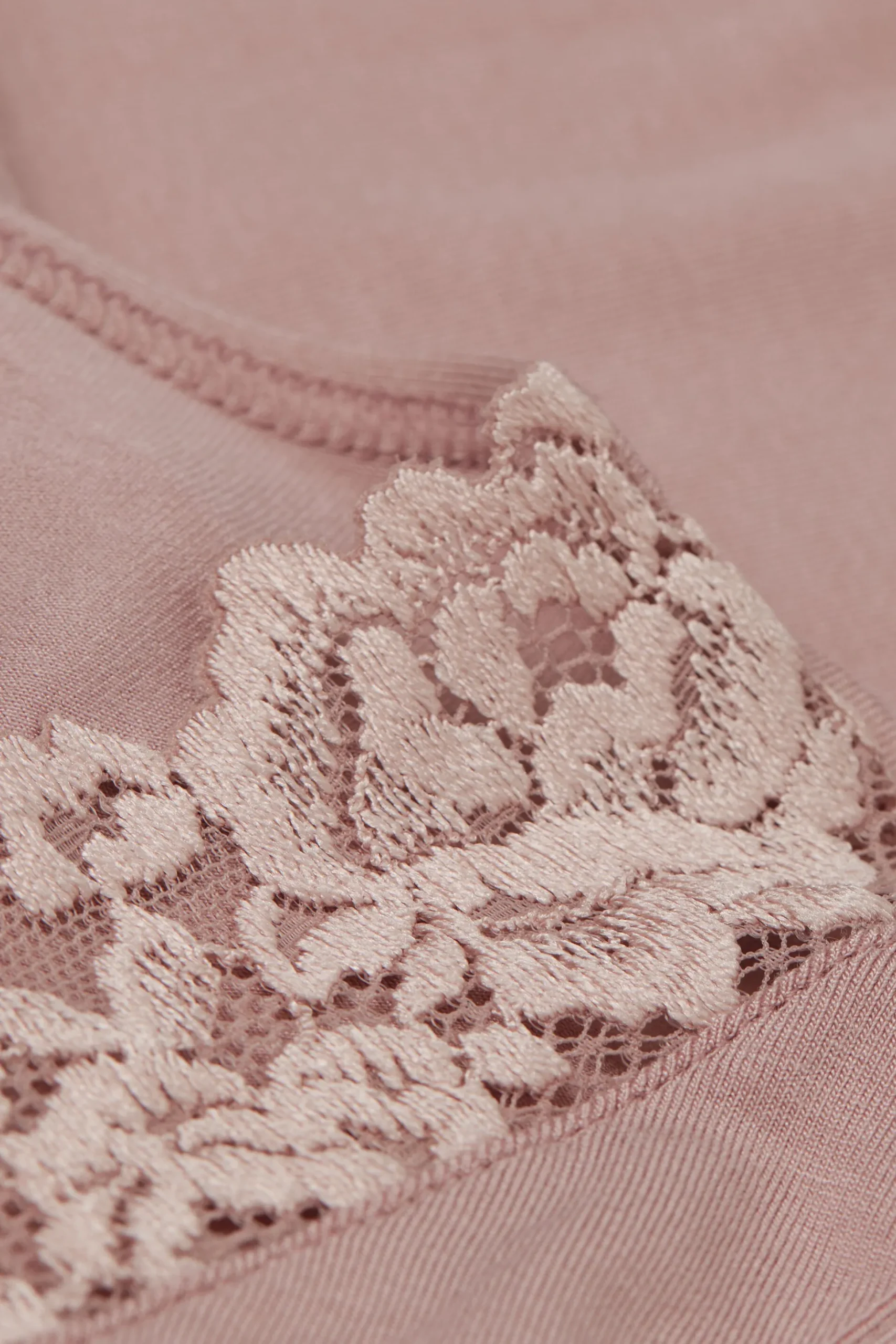 Canotta in Modal e Pizzo Pretty Flower
