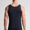 Canotta Smanicata con Collo Tondo in Cotone Superior Elasticizzato