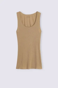 Canotta Spalla Larga in Modal Ultralight con Cashmere