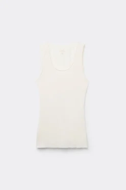 Canotta Spalla Larga in Modal Ultralight con Cashmere