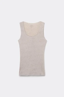 Canotta Spalla Larga in Modal Ultralight con Cashmere