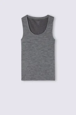 Canotta Spallina Larga Wool & Cotton