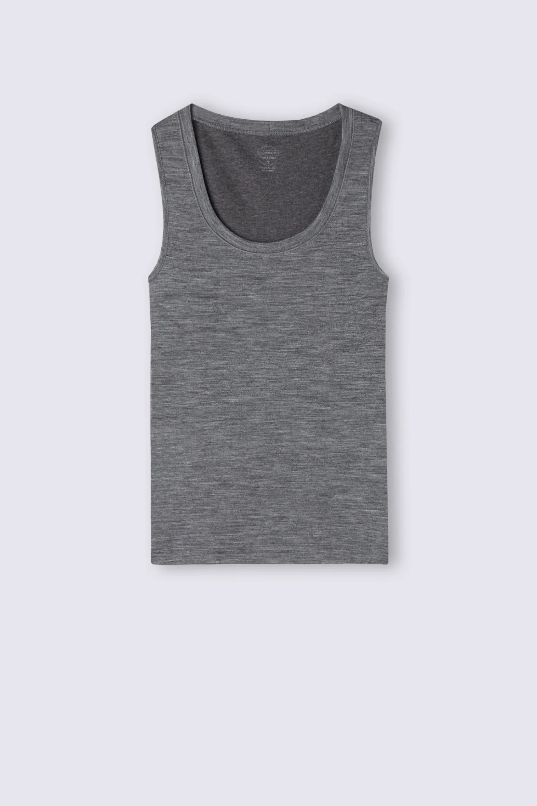 Canotta Spallina Larga Wool & Cotton