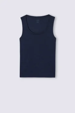 Canotta Spallina Larga Wool & Cotton