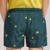 Costume Boxer Mare Bambino Ricamo Paperelle