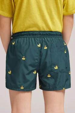 Costume Boxer Mare Bambino Ricamo Paperelle