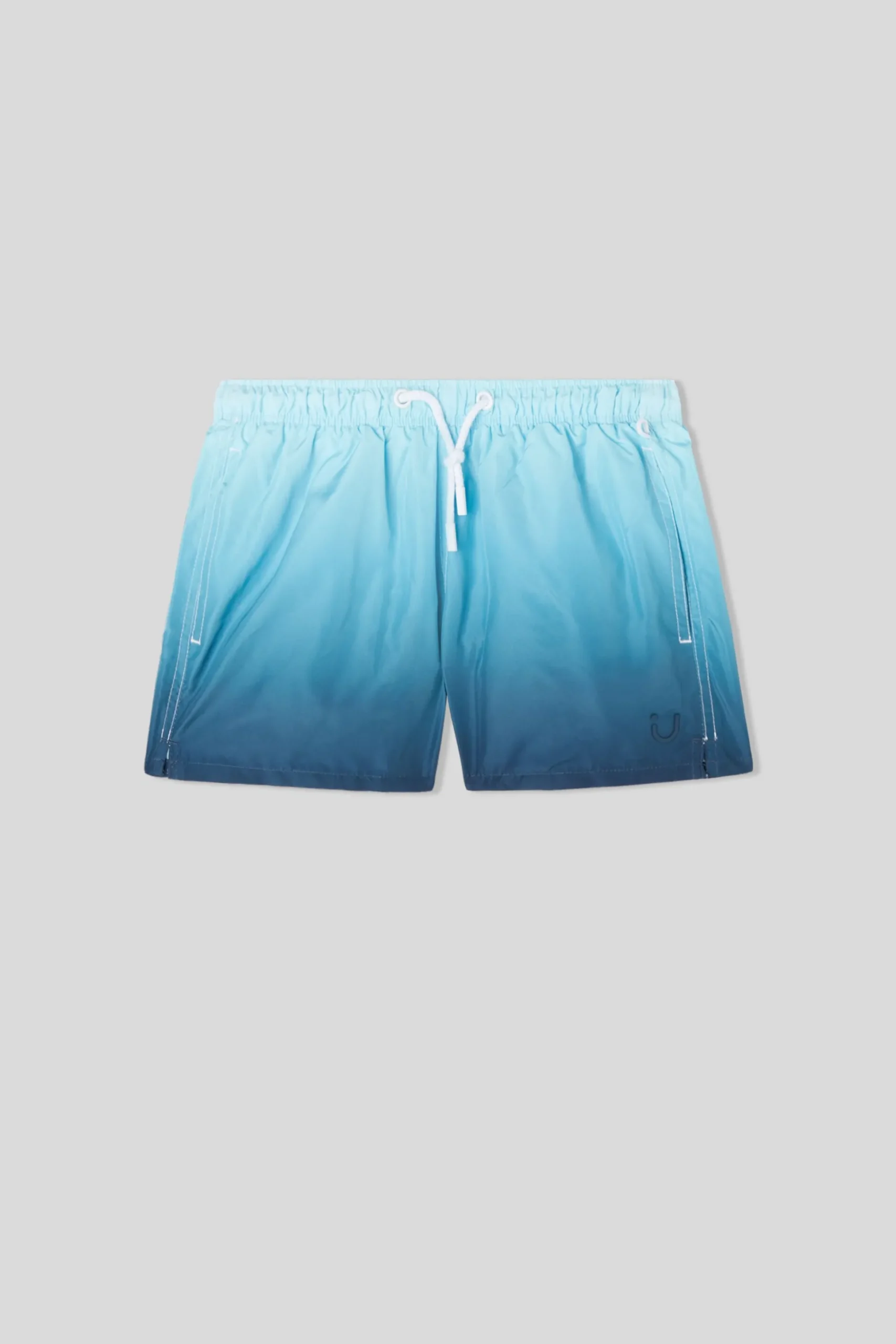 Costume Boxer Mare Bambino Stampa Sfumata Blu