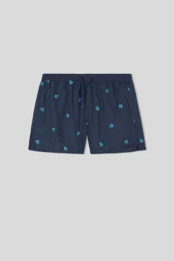 Costume Boxer Mare Bambino Ricamo Tartarughe