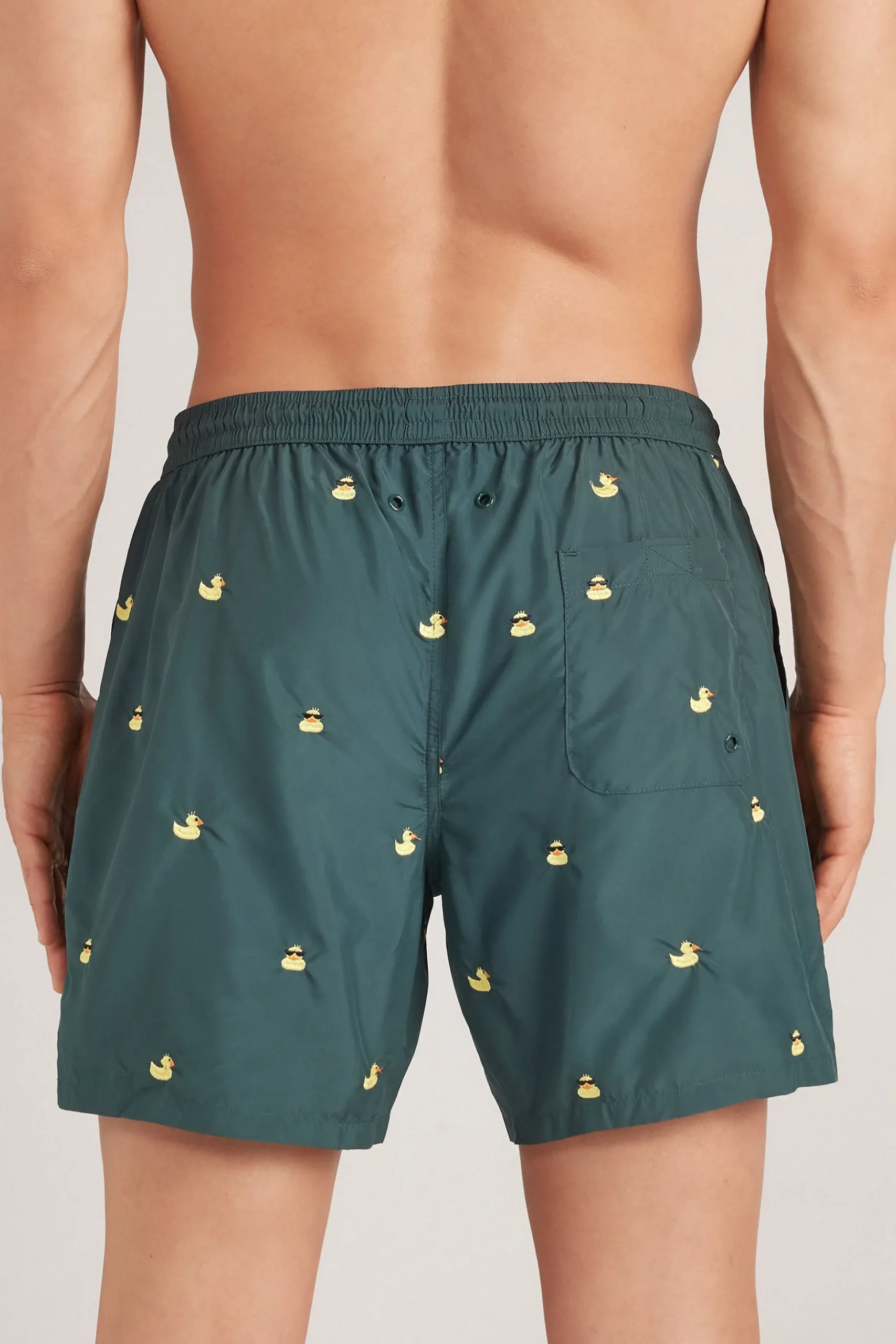 Costume Boxer Mare Ricamo Paperelle