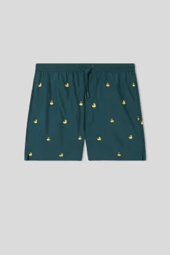 Costume Boxer Mare Ricamo Paperelle