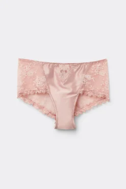 Culotte Vita Alta Satin Meets Lace