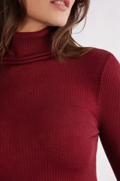 Dolcevita Lana e Seta Manica Lunga con Collo Alto