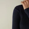 Dolcevita Lana e Seta Manica Lunga con Collo Alto