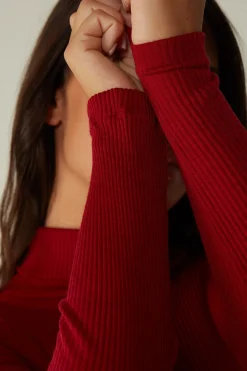 Dolcevita Lana e Seta Manica Lunga con Collo Alto