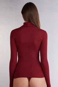 Dolcevita Lana e Seta Manica Lunga con Collo Alto