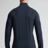 Felpa con Zip in Seta e Modal