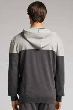 Felpa in Maglia con Zip