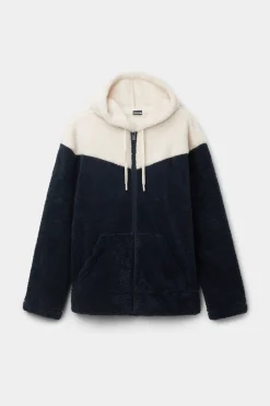 Felpa Teddy Bicolor con Zip