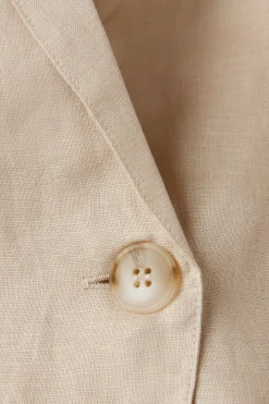 Giacca Doppiopetto in Tela di Lino